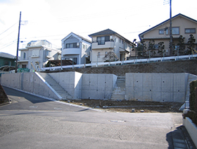 王禅寺東宅地造成現場